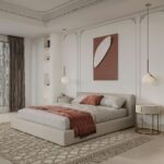 Modern Bed with Comfort Set